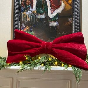 Luxurious Red Velvet Holiday Bow
